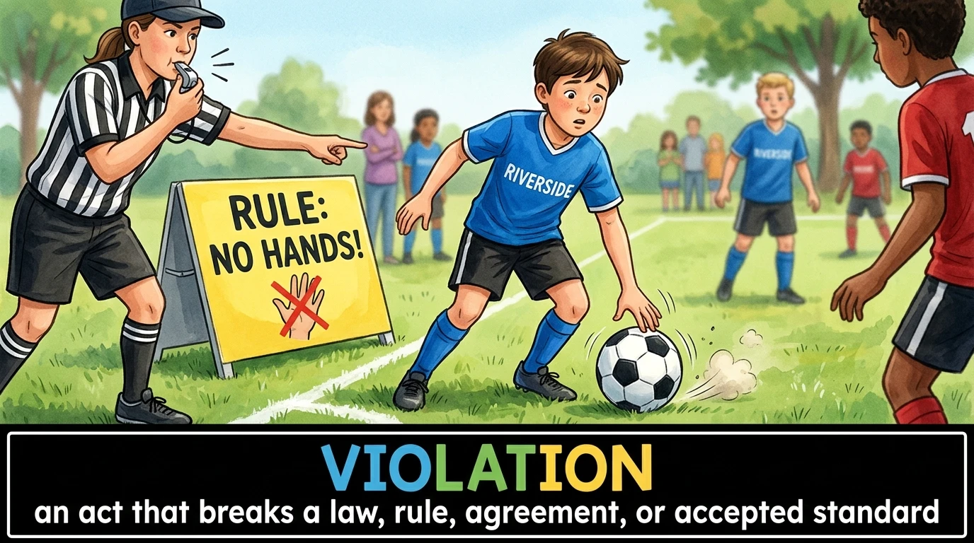 English Illustration for violation